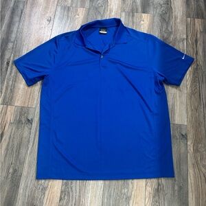 Nike Golf Nike Fit Dry Royal Blue Polo Shirt Mens Collard Shirt Dry Fit 2XL